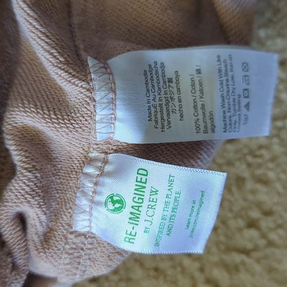 J Crew University Terry Trouser Light Beige Size XL - Picture 7 of 8